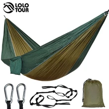 Гамак из парашютной ткани для сна качели для одного человека на открытом воздухе путешествия отдыха Hamak подвесная кровать прочный выживания Hamac
