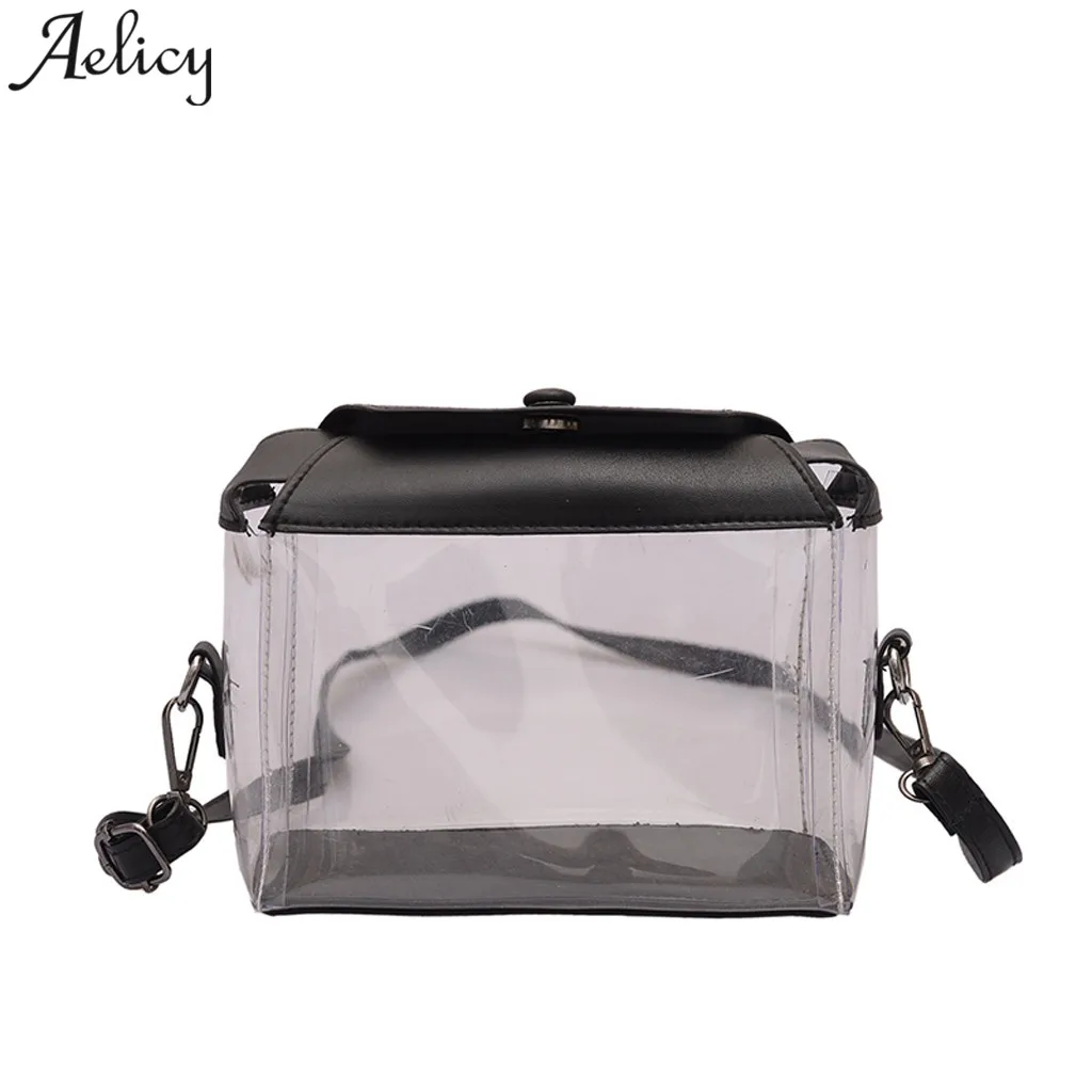 

Aelicy luxury Ladies Shoulder Bags Personality Transparent Jelly girls Messenger Bag Fashion women crossbody Bag torebki damskie