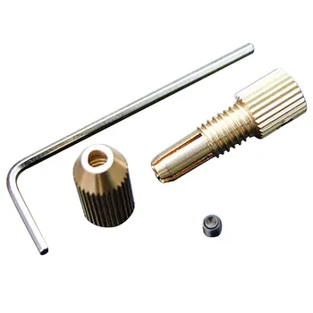 

0.8mm-1.5mm Drill Micro Drill Bit Clamp Fixture Chuck 2.0mm Brass Electric Motor Shaft Clamp Fixture Chuck Mini Small