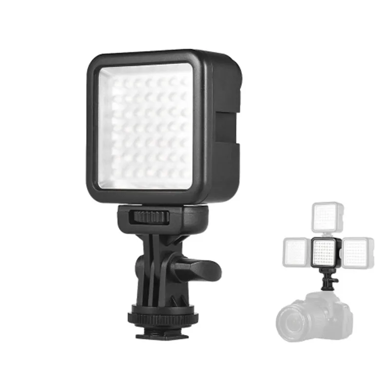 

1PCS 49 LED Mini Dimmable Interlock LED Video Light Fill Light Photographic Lighting 6000K Video Light Lamp For DSLR Camera