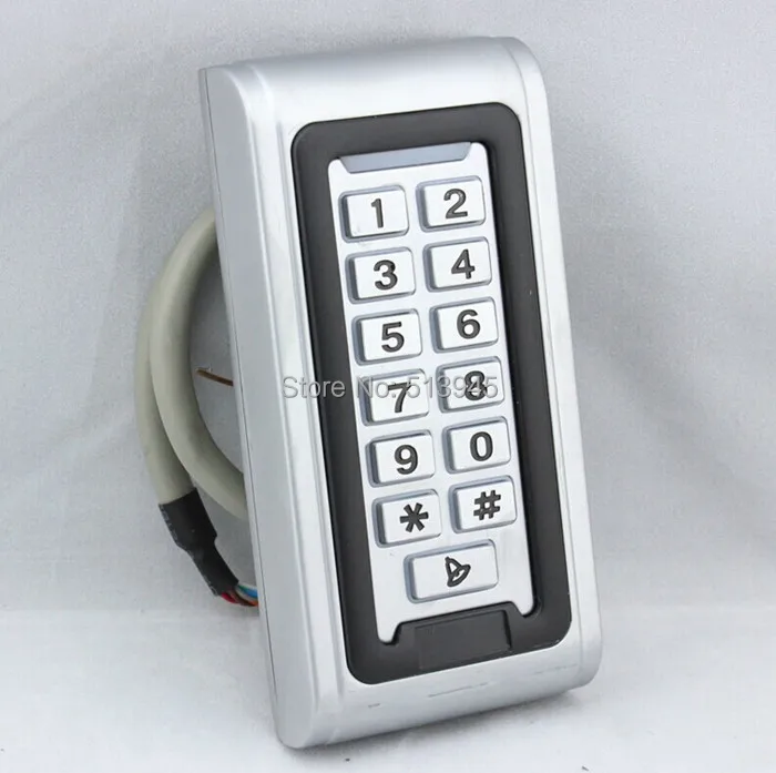 

Metal Case 100% Waterproof IP68 RFID Standalone Door Access Control Keypad Proximity Card Reader Can Put Inside Water