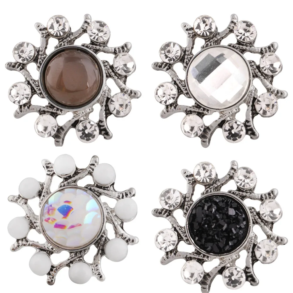

10pcs/lot Christmas sun flower Snap buckle Jewelry Mixed Style Ginger Style 18mm Snaps beads fit Snap Bracelet Bangles KC9732