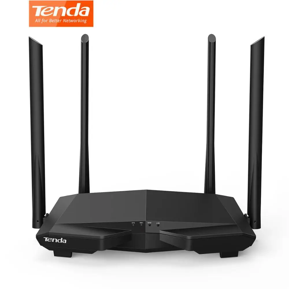 Tenda AC6 AC1200 Dual Band 2,4/5 ГГц WiFi маршрутизатор высокой Скорость Беспроводной Интернет маршрутизатор с интеллектуальным приложение MU-MIMO для дома