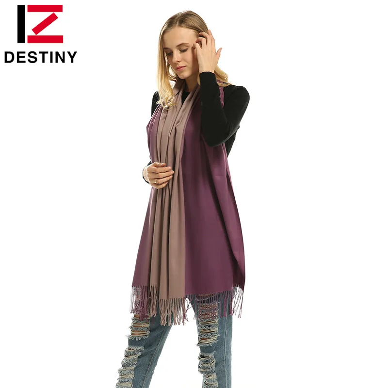 

DESTINY Fashion Women Scarf Female Luxury Brand Scarves Winter Lady Bandana Shawl Tippet Pashmina Cashmere Lengthened Designer
