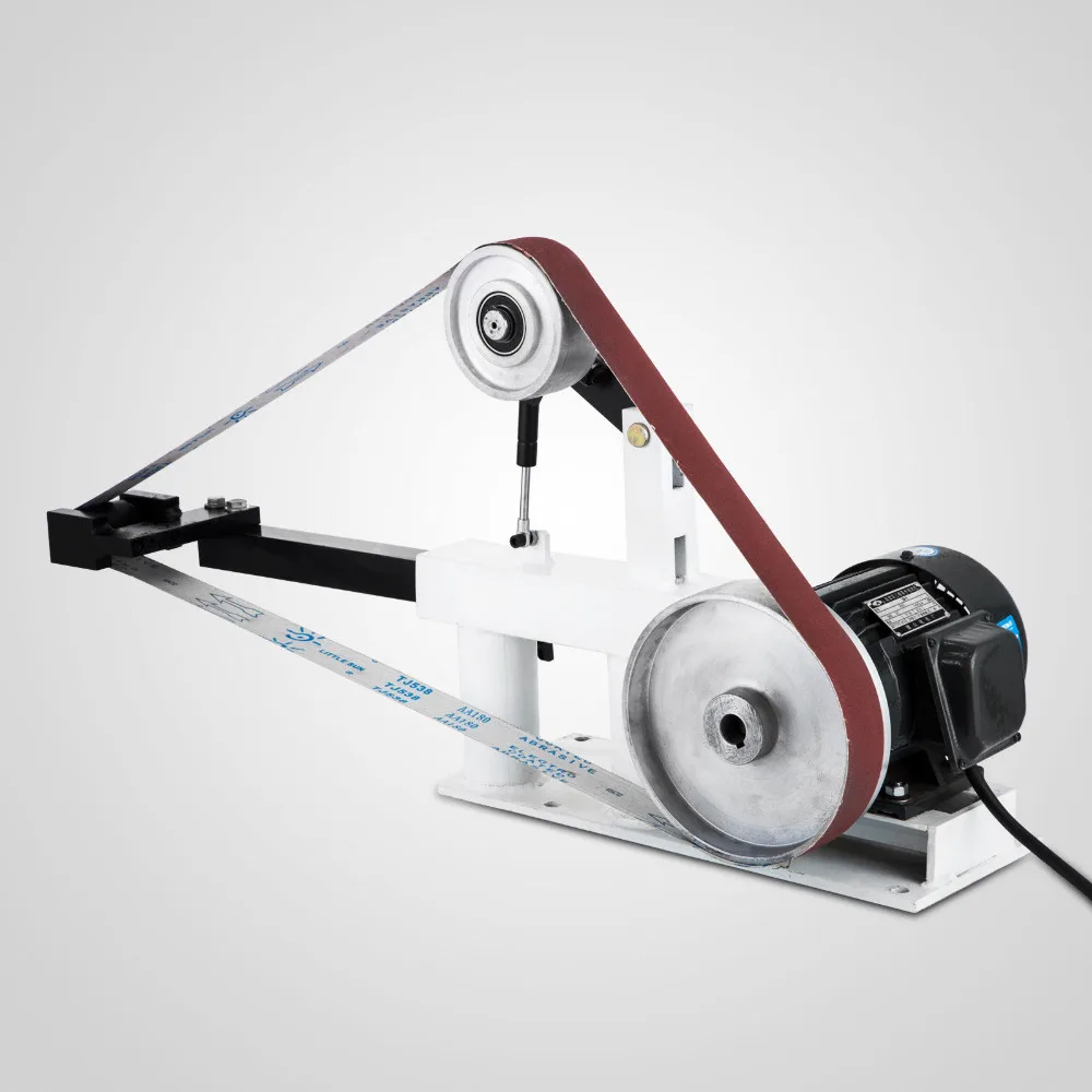 

[Overseas Warehouses Price] 2"x82" Variable Speed Belt Grinder Machine PH 427 X 12" Grinding Wheel Abrasive Belt Sander