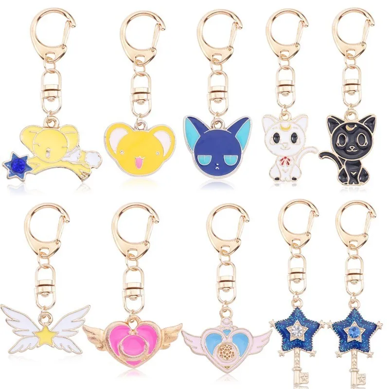 Аниме Sailor Moon ювелирное изделие мультфильм эмаль Sakura Card Captor кошка звезда сердце