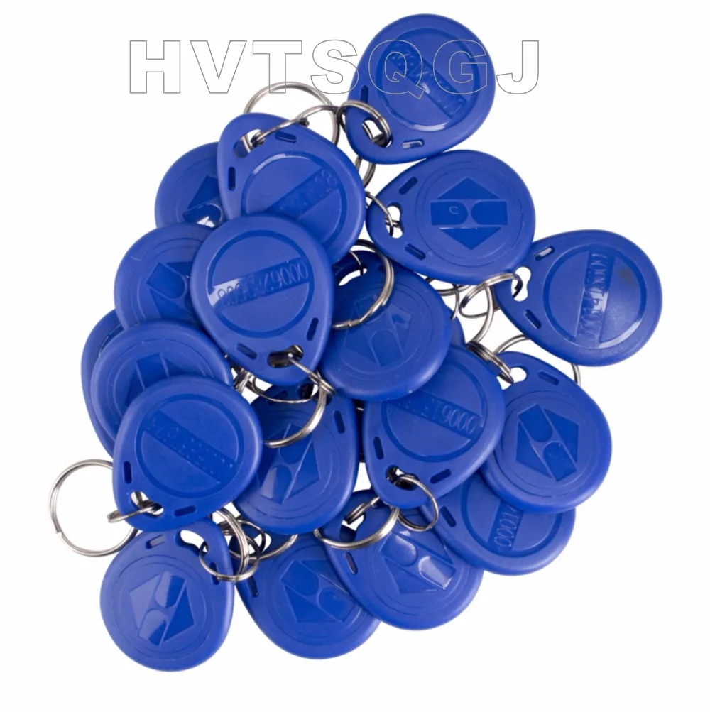 200pcs high quality 125khz RFID T5577 Keyfobs, key tag with keychain