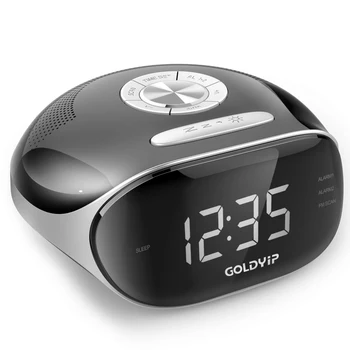 

Digital Screen Dual Alarm Desktop Display Charge USB Luminova Electronic Bedside Audio input Radio LED Radio Alarm Clock
