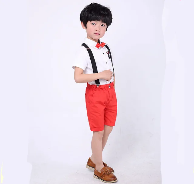 Summer Performance Sets Kids Formal Dress Baby Boy Girls Clothes Set
