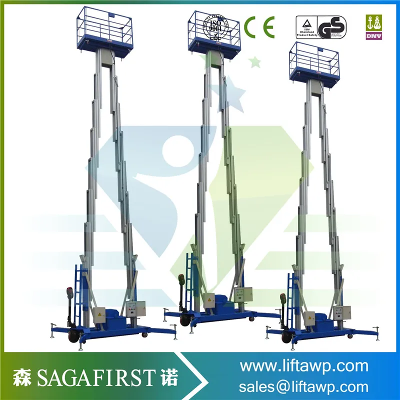 Hydraulic man lift truck aerial work cargo lifting