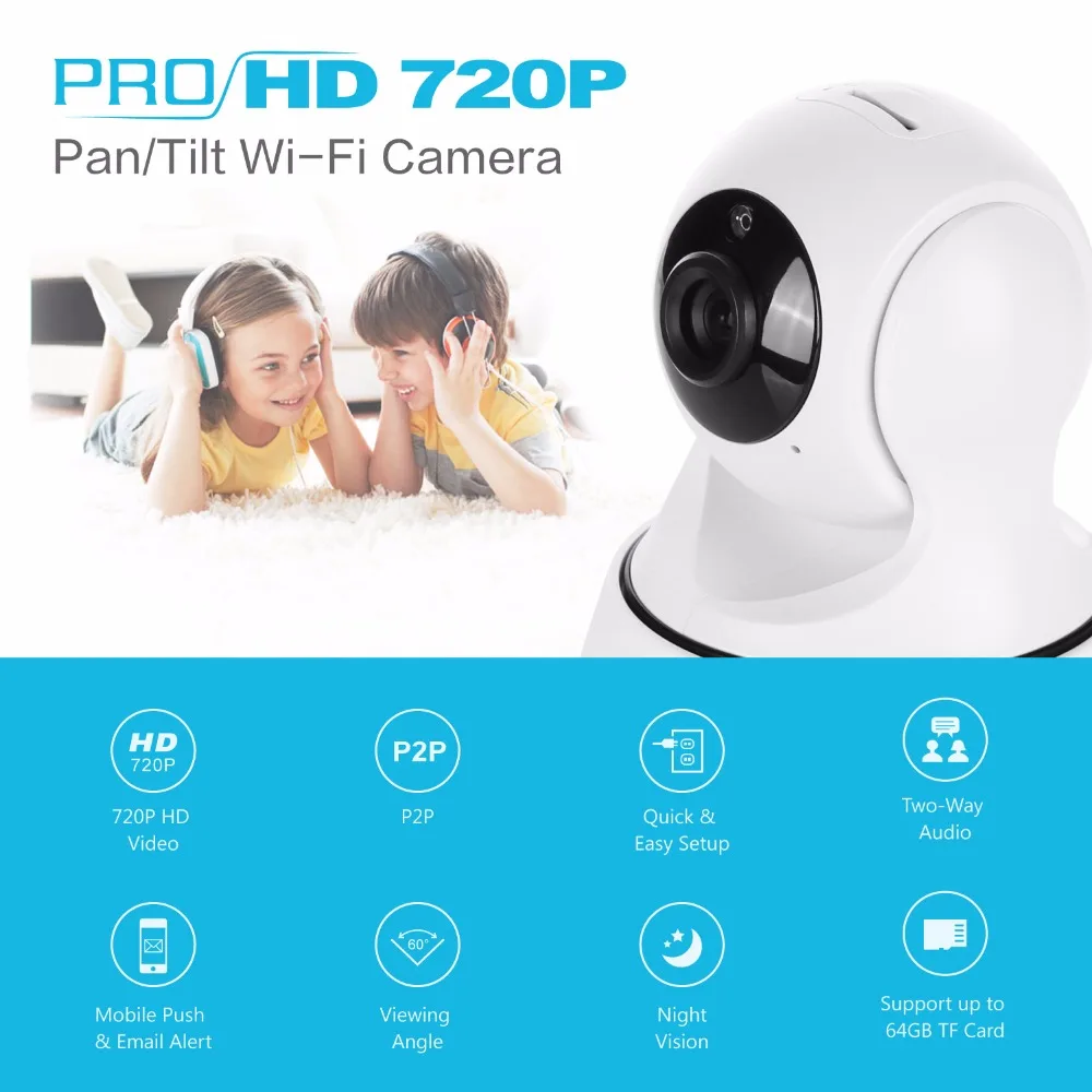 Беспроводная IP камера SANNCE HD 720P 1080P умная видеонаблюдения сетевая P2P видеоняня