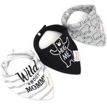 3pcs/lot Baby Bibs Bandana 100% Cotton Cartoon Saliva Towel For Boys And Girls Newborns Infant Babadores Para Bebe KF531