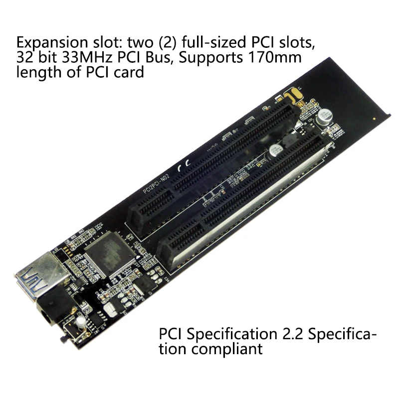 Цена по прейскуранту завода PCIe x1 x4 x8 x16 для двойных PCI слотов адаптер PCI express на 2 PCI карты с USB 3,0 удлинитель для звуковой карты