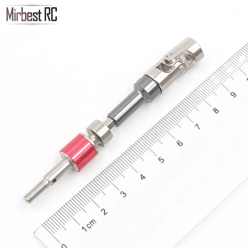 Mirbest RC DIY Parts for WLtoys 12428 12423 Upgraded metal front wheel drive shaft Front Turn CVD Alloy Drive Shaft 12428-0090