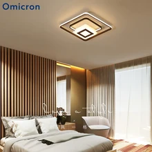 Omicron Креативный светодиодный потолочный светильник, квадратный минимализм, лампа для спальни, гостиной, потолочные светильники, Современный домашний декор, осветительное приспособление
