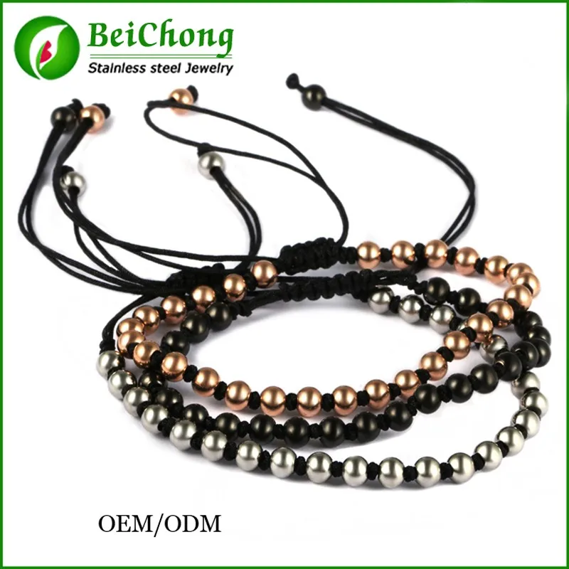 Anil-Arjandas-European-American-Weaving-Bracelets-For-Men-Bracelets-2015-Trendy-Round-5MM-Beads-Braided-Macrame