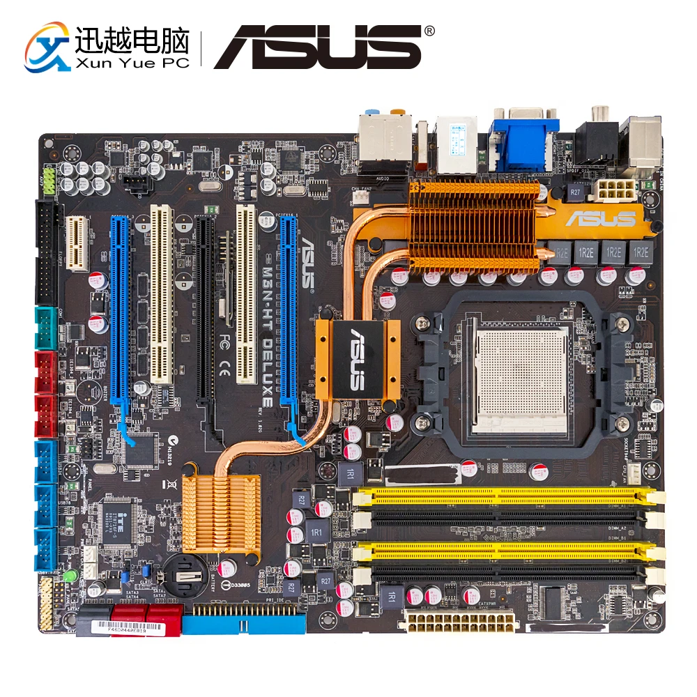 

Asus M3N-HT DELUXE Desktop Motherboard NVIDIA nForce 780a SLI Socket AM2/2+ Support Phenom Athlon Sempron DDR2 8GB SATA2 ATX