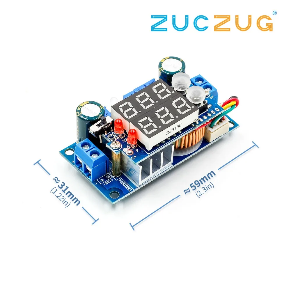 5A MPPT Solar Panel Controller DC-DC Step-down CC/CV Charging Module Display LED | Электронные компоненты и