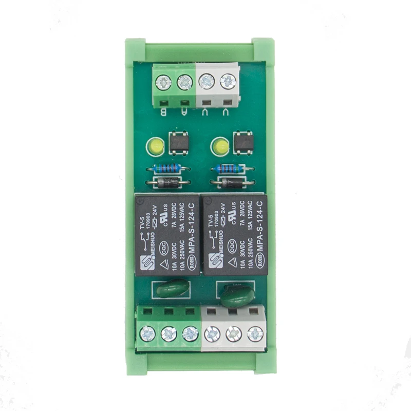 2 канала T73 AC/DC 12V DIN рейка релейный модуль|din rail mounted relays|12v relay moduledin mounting |