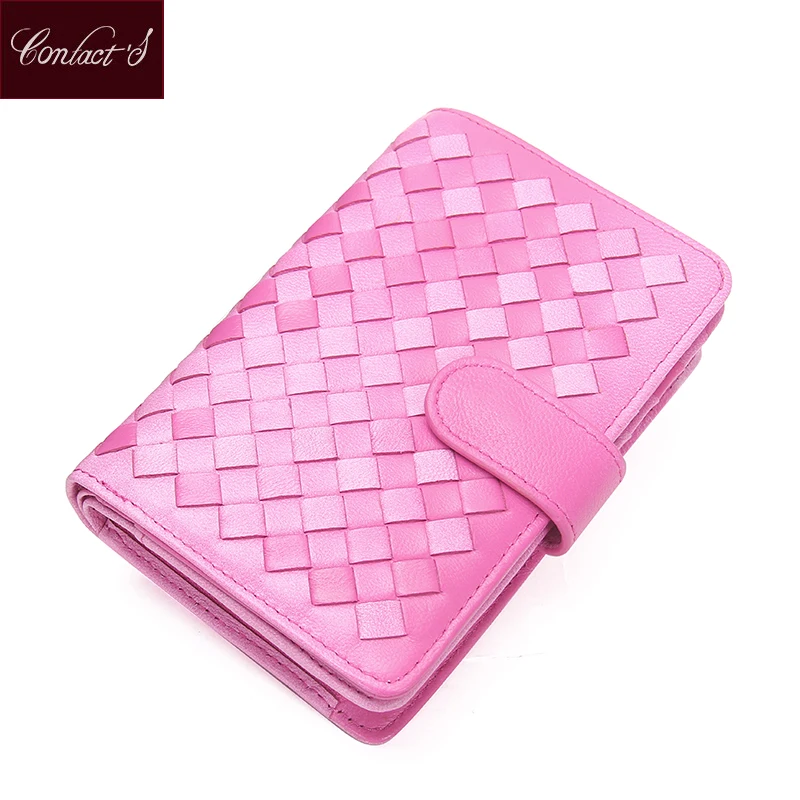 

2017 New Design Organizer Wallets Women Casual Knitting Wallet With Zipper And Hasp Female Small Purse ID Card Holder