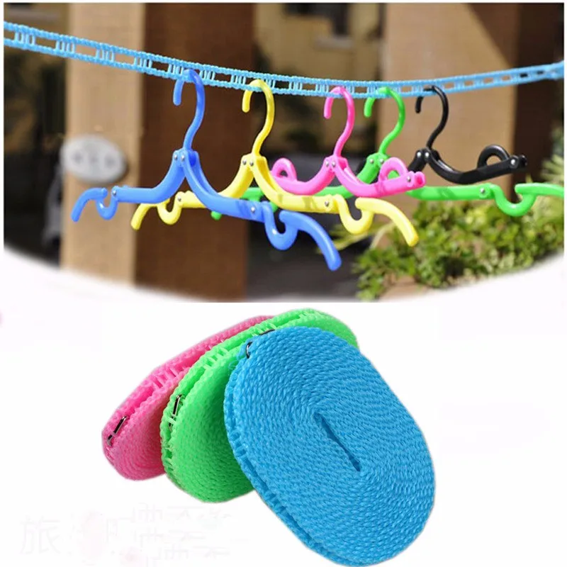 3 м 5 м Регулируемая ветрозащитная наружная противоскользящая бельевая линия, дорожная вешалка для сушки одежды бельевая веревка принадлежности для кемпинга