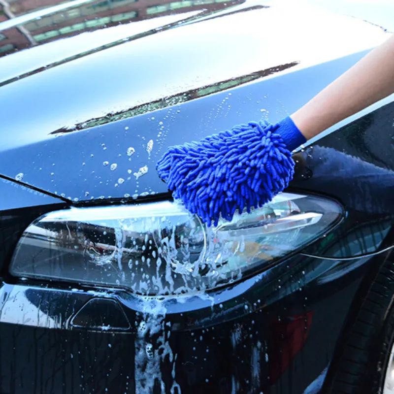 Car Wash Gloves Cleaning Sponge Towel Ultrafine Fiber for