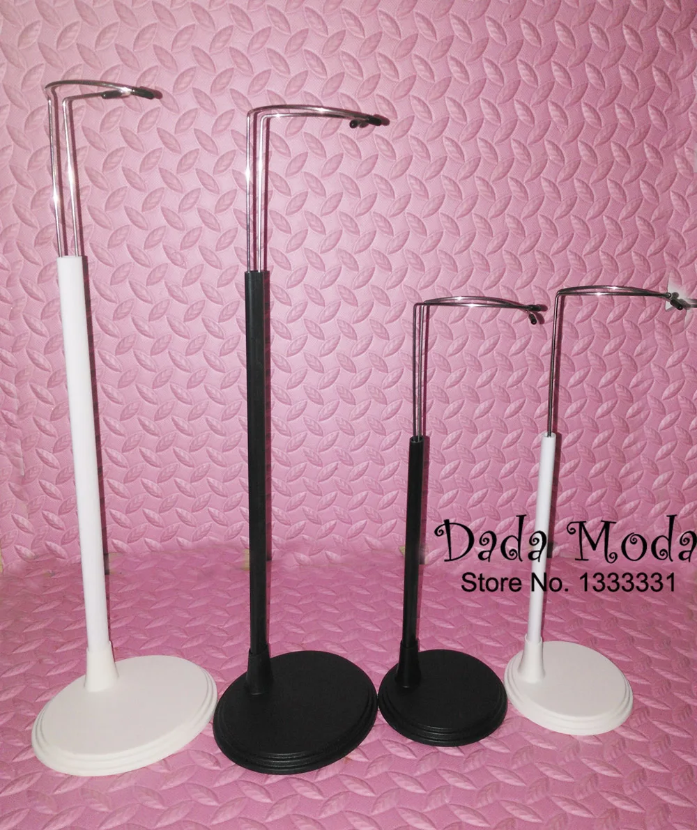 

2pcs Adjustable New black / white doll bracket, doll stands for standing dolls/ kikis / Action Figures adjustable accessories
