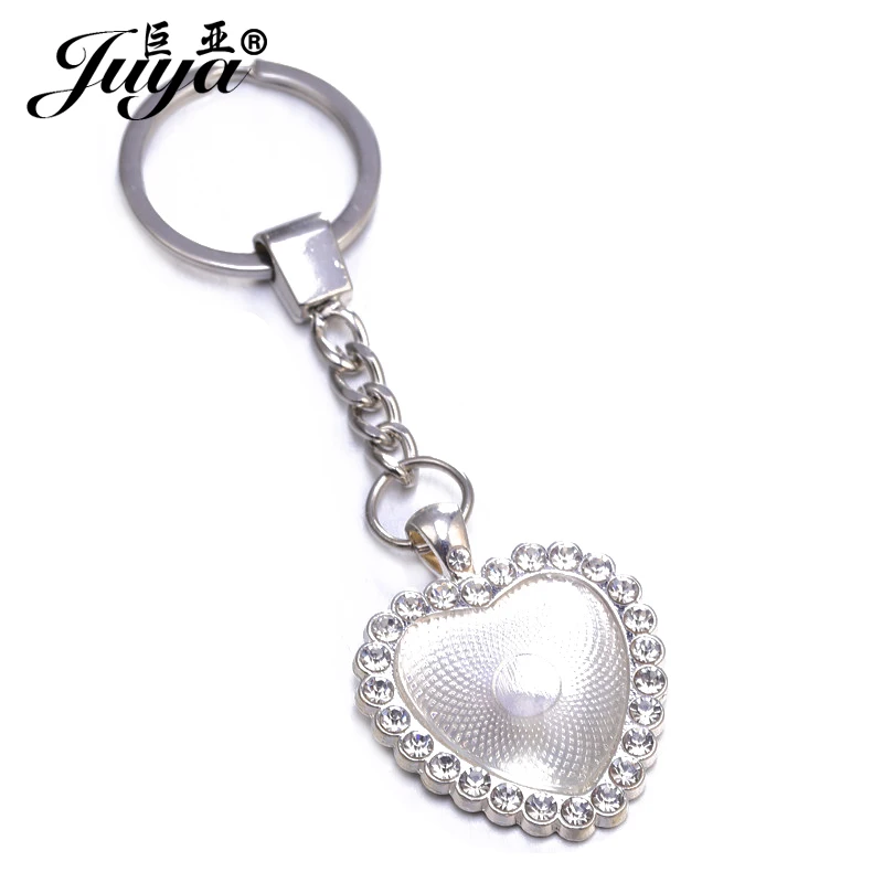 2pcs/lot 25mm Heart Shape Ancient Gold Cabochon Base Setting For Metal Key Keychain Pendant Jewelry Making Findings Handmade | Украшения и