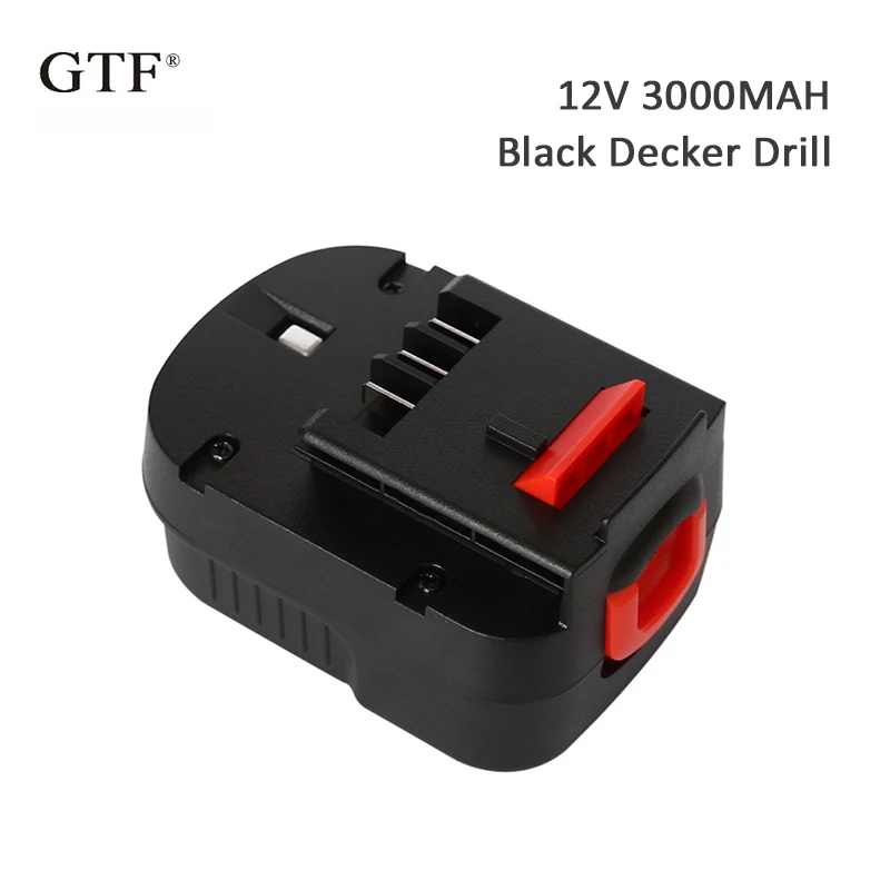 Najtaniej 3000mah 12V akumulator narzędziowy do black Decker A12 A12EX FSB12 FS120B A1712 HP12K HP12 Ni MH akumulator zapasowy