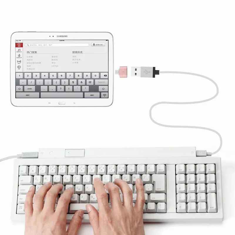 Мини Micro USB Мужской OTG к USB Женский адаптер конвертер для huawei Meizu Xiaomi Android смартфон планшет кабель серебро розовое золото