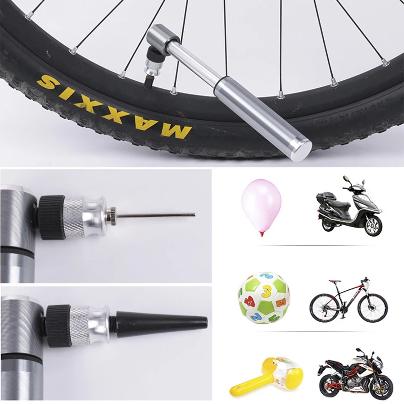 Колесный портативный алюминиевый мини велосипедный ручной насос Urltra Light MTB