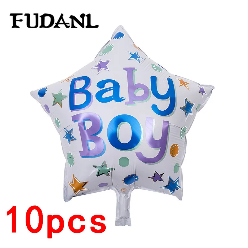Baby Shower 1st на день рождения воздушные шары с днем Синий розовые шарики в виде цифр 1