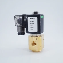 Нормально открыть/закрыть сразу действующий латунный газовый клапан нулевого давления старт 1/" 1/4" BSP 1,5 мм/2,5 мм/4 бутадиен-нитрильный каучук 3/2 способ Соленоидный клапан