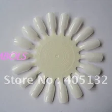 NA-02 ; партия из 20 шт./лот для украшения ногтей, круглые Натуральный Цвет наконечник польский Дисплей колеса для дизайна ногтей Дисплей ногтей колеса Дисплей