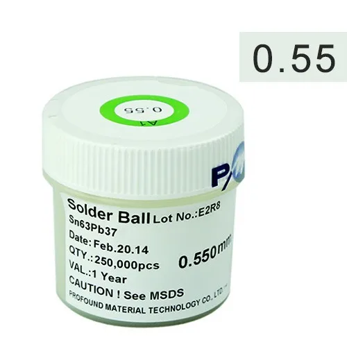 PMTC 250 К 0.55 мм свинца пайки BGA мяч для BGA ремонта, bga-комплект