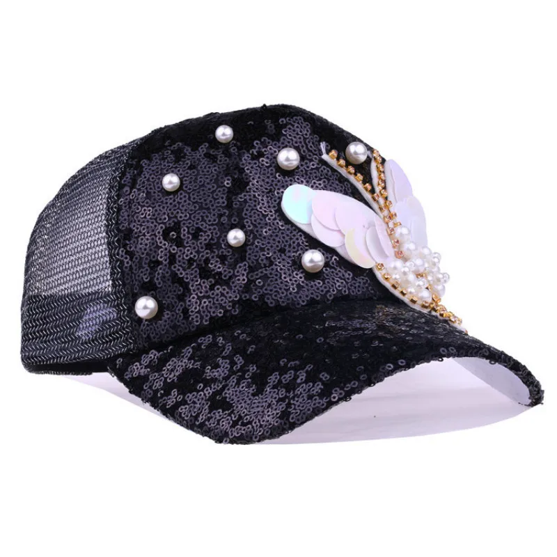 Новые модные женские бабочки вышивка сетчатая бейсболка патч в виде шляпы кораллы кружева хлопок летние дышащие бейсболки