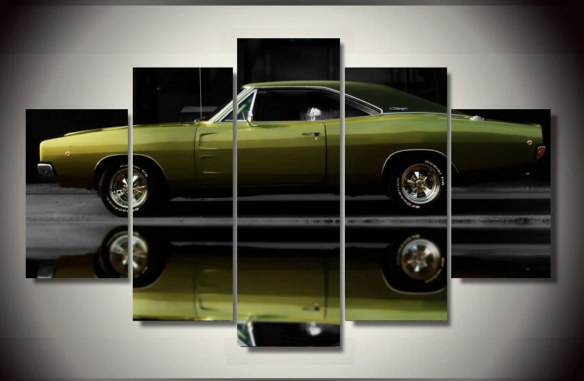 FramedPrintedcardodgechargerGroupPaintingroomdecorprintposter