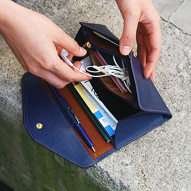 Women wallets Passport Wallet Document Holder PU Tri-Fold Multi-functionTravel Passport Envelope Document Clip passport 380