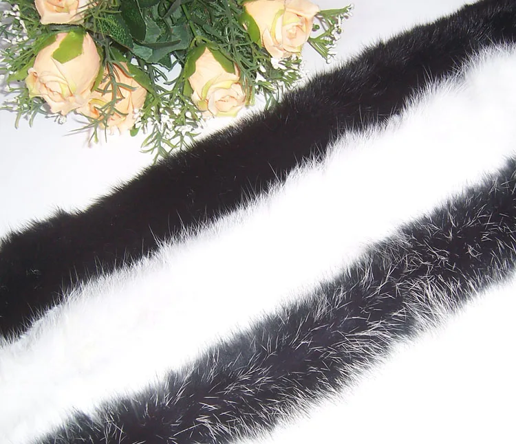 

100% genuine rabbit fur trim 5meter/lot Clothes accessories rabbit fur sweater down coat hood hat cap of fur collar shoes
