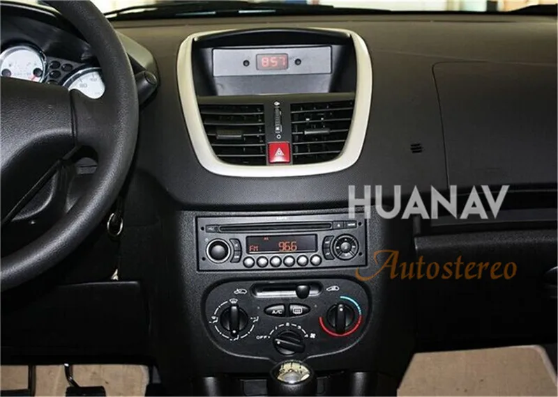 Cheap Car GPS Navigation DVD Player For Peugeot 207 2008-2014 stereo headunit auto 2 din radio multimedia tape recorder Android 8 32GB 1