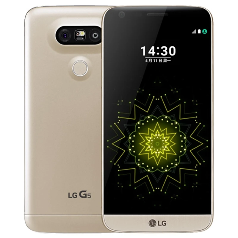 Разблокированный LG G5 четырехъядерный мобильный телефон 4 Гб ОЗУ 32 Гб ПЗУ дисплей 5," QHD ips 16MP отпечаток пальца FDD LTE смартфон