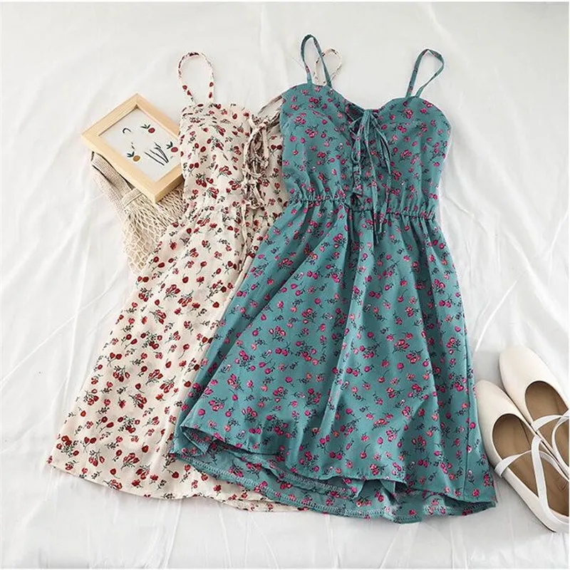 

Women Floral Beach Playsuits Bohemian Wide Leg Shorts Rompers Summer Sleeveless Print Chiffon Jumpsuits