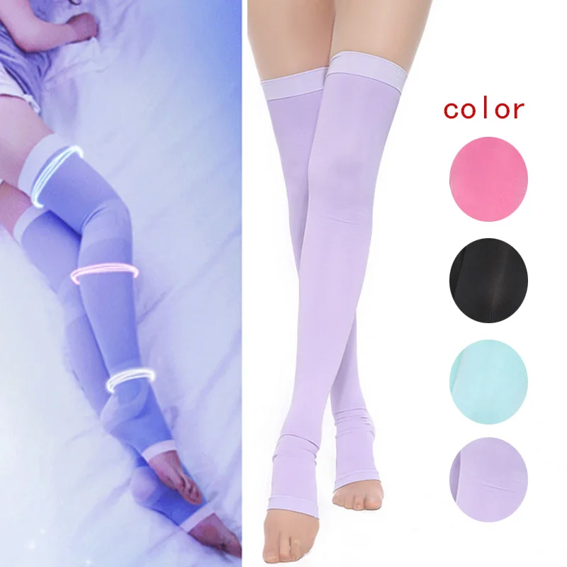 

Women Thin Slimming Leg Calves Shaper Varicose Veins Elastic Legs Socks Stovepipe Leg Warmers FS99