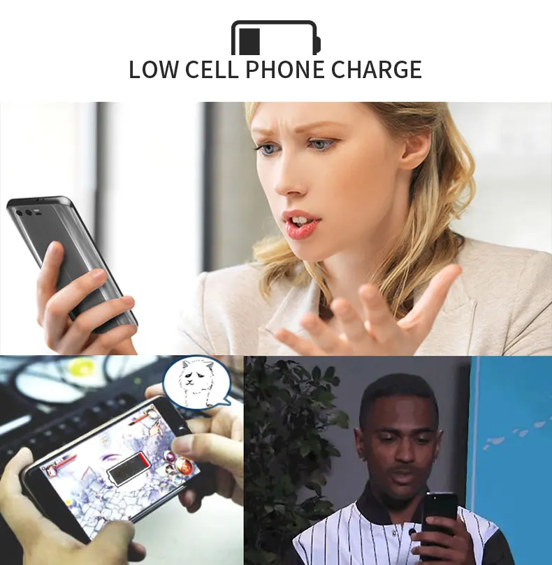 Портативное портативное зарядное устройство для iPhone, Xiaomi, huawei, OPPO, 1500 мА/ч, Внешнее зарядное устройство 2 в 1, зарядное устройство