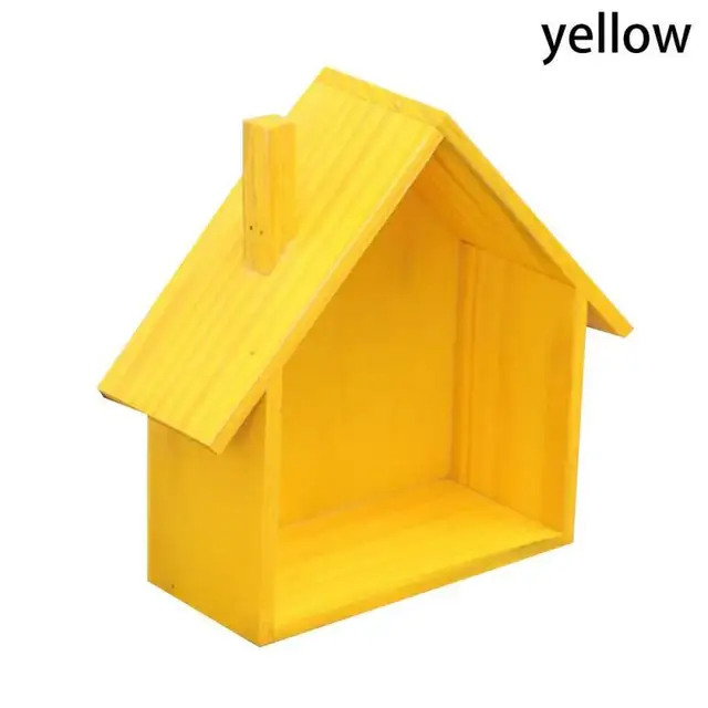 Buy Creative House Shaped Wood Organizer Box Wall Mounted Shelf Tabletop