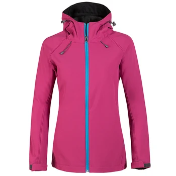 

Women Hiking Hoodie Breathable Fleece Inner Sports Coat Camping Trekking Climbing Outdoor Softshell Female Jacket Windstopper