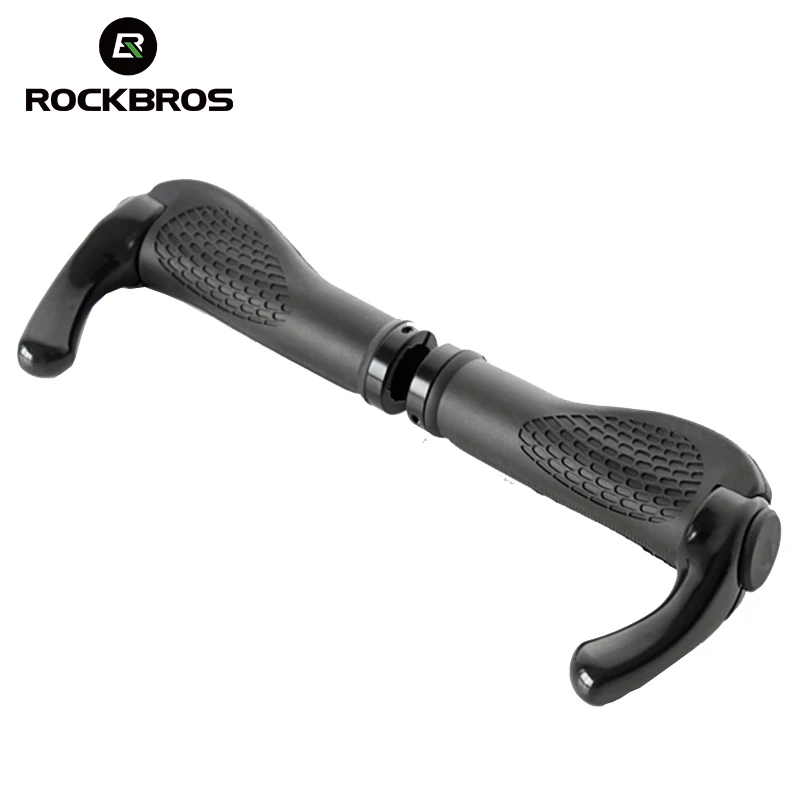 

RockBros Cycling MTB Folding Bike Bicycle Ultralight Lockable Handlebar End Rubber Lock-on Aluminum Barend Bike Bicycle Part