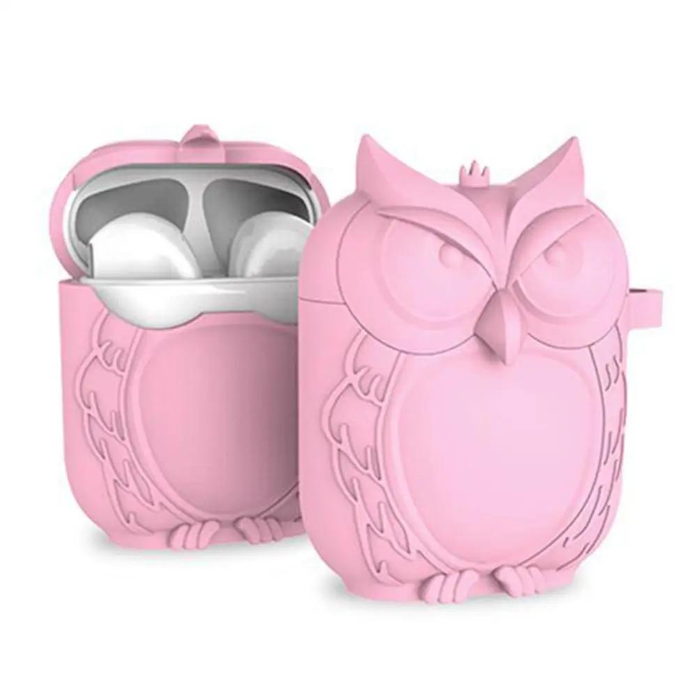 

New Arrival Cute Owl Soft Silicone Anti-scratch покровитель Case Cover for Apple AirPods 1/2