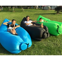 Blue Air, Inflatable Beanbag Sofa Chair, Living Room Bean Bag Cushion, Outdoor Self Inflated Beanbag Comfortable Furniture