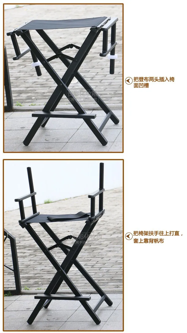 Алюминиевое кресло руководителя портативное складное алюминиевое кресло руководителя нейлоновая ткань с алюминиевой рамой салонное кресло для макияжа
